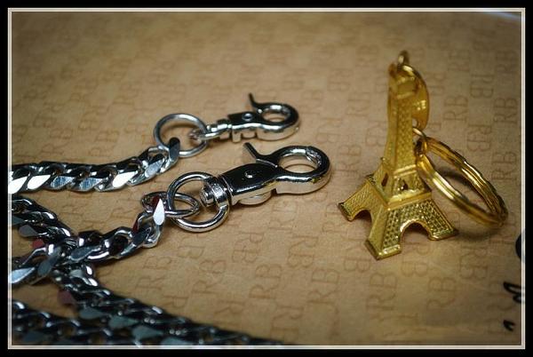 Cool Silver Stainless Steel Mens Pants Chain Biker Wallet Chain Key Chain For Men