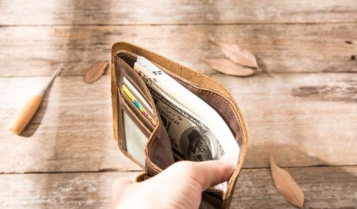 Vintage Slim long Wallets Leather Mens Coffee Wallet Long Wallet for Men