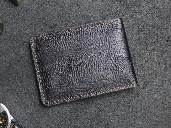 Handmade Leather Mens License Wallets Cool Short Wallet Card Holder Small Card Slim Wallets for Men