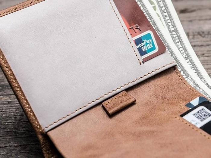 Cool Leather Men Slim Small Wallet Bifold Small Wallet for Men