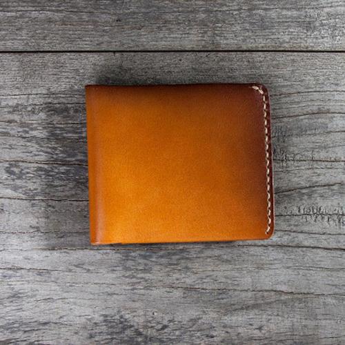 Leather Men Small Wallet Bifold Vintage Wallet for Men