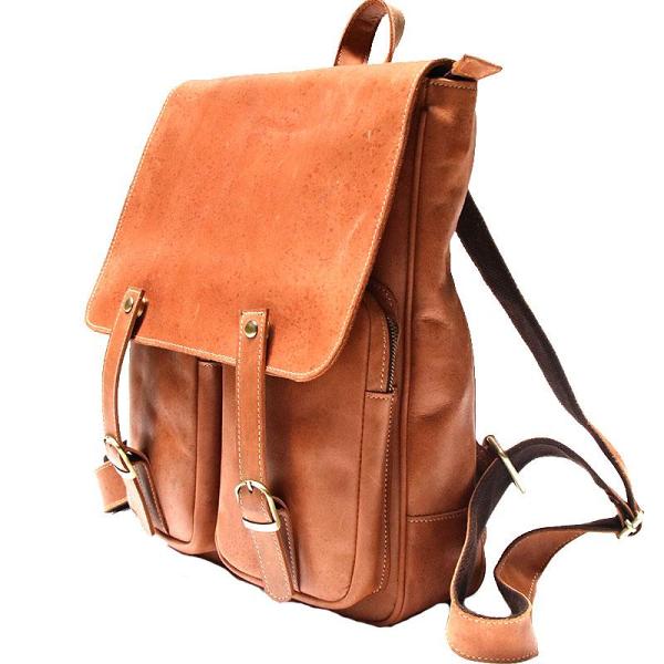 Leather Brown Mens Backpack Cool Travel Backpacks Laptop Backpack for men