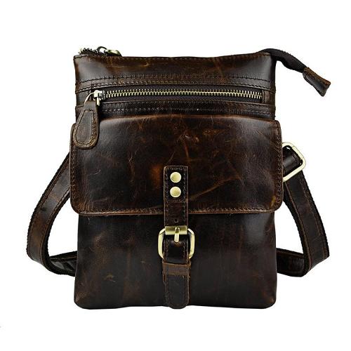 Leather Drop Leg Bag Belt Pouch Mens Waist Bag Shoulder Bag for Men