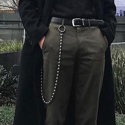Fashion Men's Women's Beaded Stainless Steel Long Pants Chains Biker Wallet Chain For Men