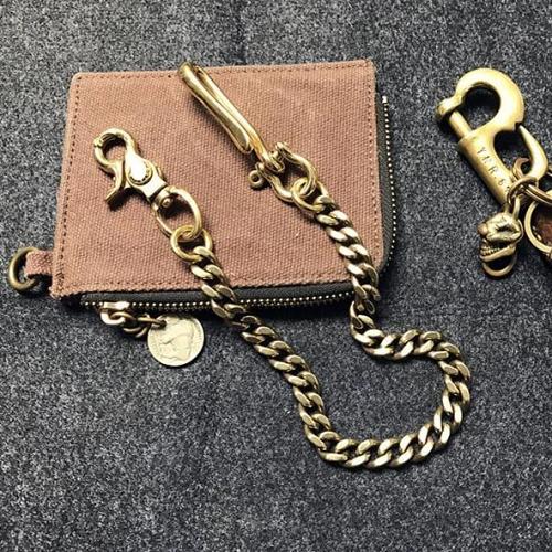 Cool Men's 18‘’ Gold Brass Biker Jeans Chain Jean Chain Pants Chains Biker Wallet Chain For Men