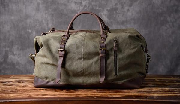 Canvas Mens Cool Weekender Bag Travel Bag Duffle Bags Overnight Bag Holdall Bag for men