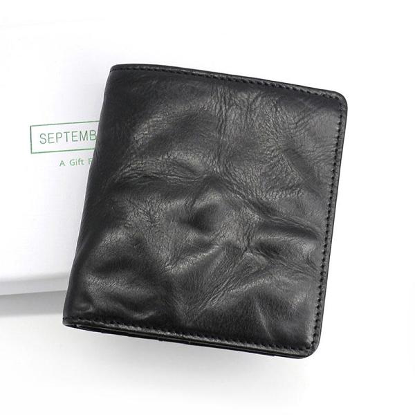 Leather Mens Front Pocket Wallet Small Wallet Slim Wallet Card Wallet for Men