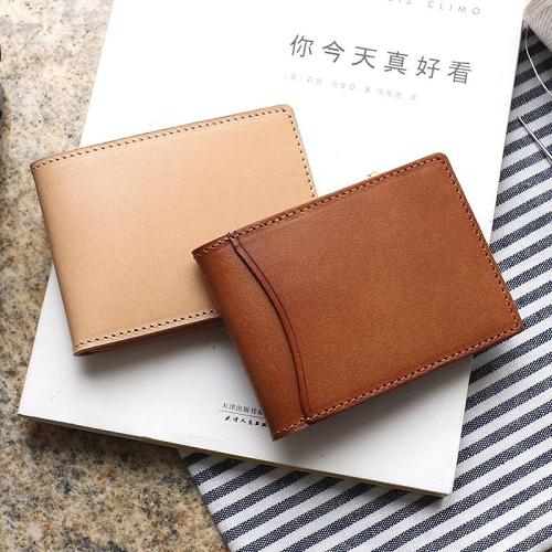 Cool Leather Mens license Wallet Front Pocket Wallets Small License Holder for Men