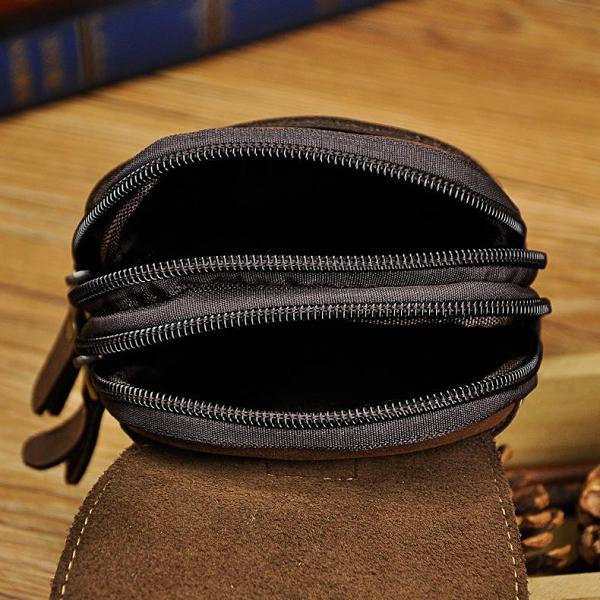 Leather Belt Pouch Mens Small Cases Waist Bag Hip Pack Belt Bag Fanny Pack Bumbag for Men