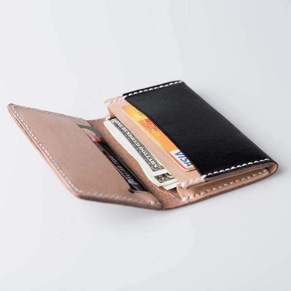 Handmade Leather Mens Cool Short Wallet Card Holder Small Card Slim Wallets for Men