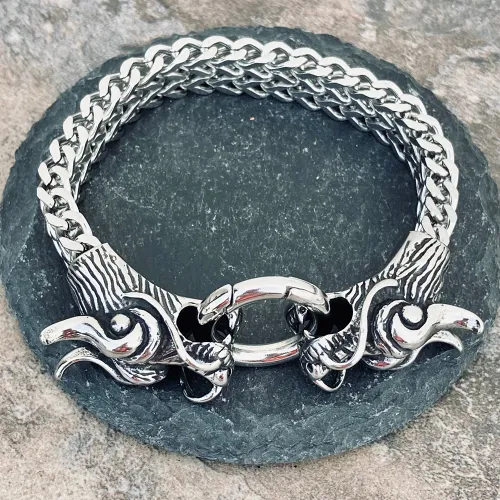 Viking King - Dragon Bracelet - The 2 Headed Great Smaug - B100 CLEARANCE
