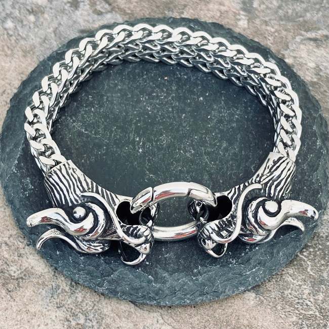 Viking King - Dragon Bracelet - The 2 Headed Great Smaug - B100 CLEARANCE
