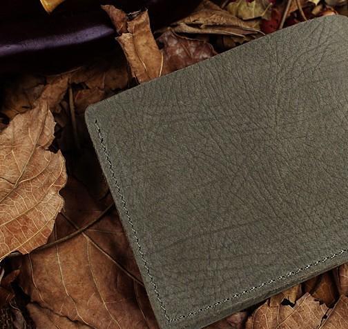 Handmade Leather Mens Cool Slim Leather Wallet Men billfold Wallets Bifold for Men