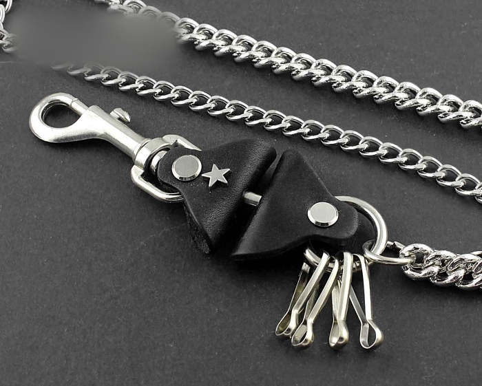 Solid Stainless Steel Wallet Chain Cool Punk Rock Biker Trucker Wallet Chain Trucker Wallet Chain for Men