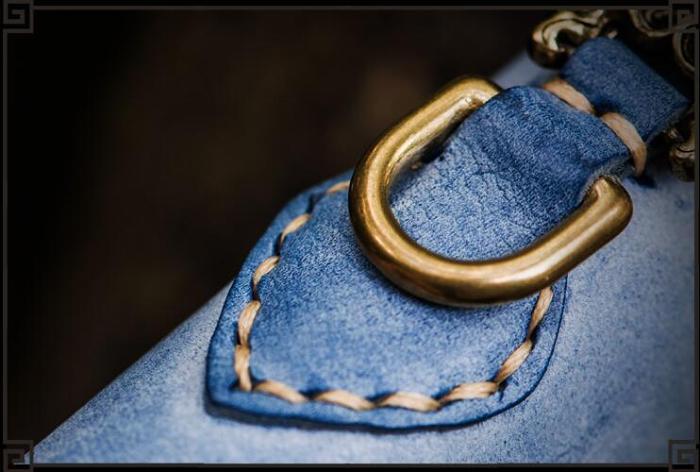 Handmade Leather Mens Chain Biker Wallet Cool Leather Wallet Long Clutch Wallets for Men