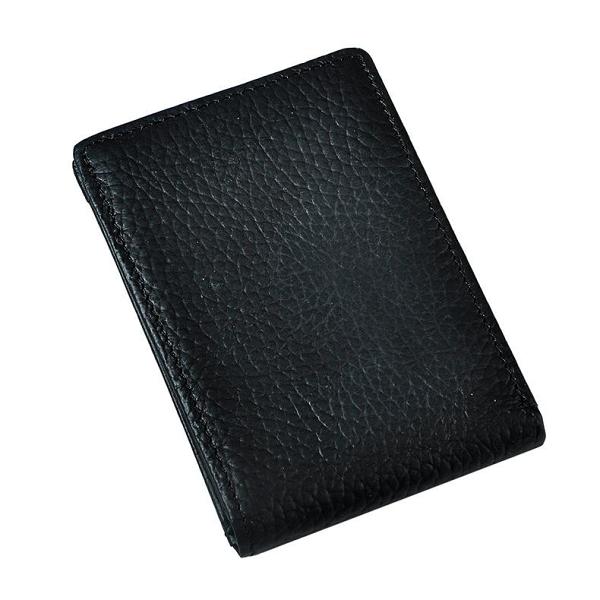 Handmade Leather Mens Cool Slim Leather Wallet Card Wallet Holders Men Small Wallets Bifold for Men