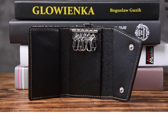 Handmade Leather Mens Cool Key Wallet Car Key Holder Car Key Case for Men