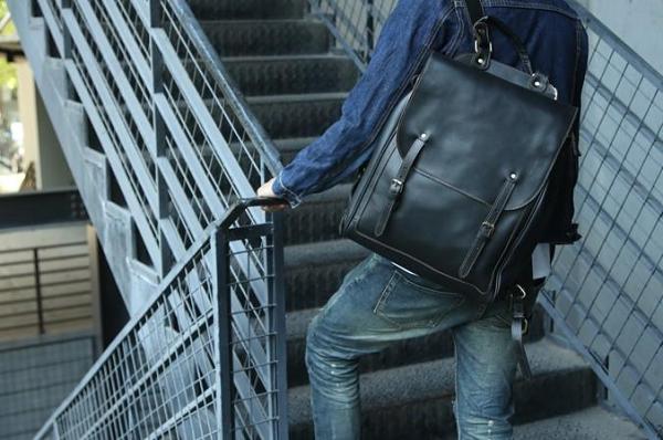 Cool Leather Mens Backpacks Travel Backpack Laptop Backpack for Men