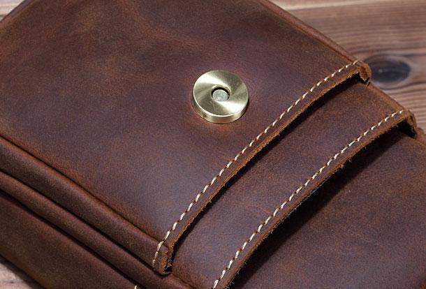 HANDMADE LEATHER MENS WAIST BAG HIP PACK BELT BAG FANNY PACK BUMBAG FOR MEN