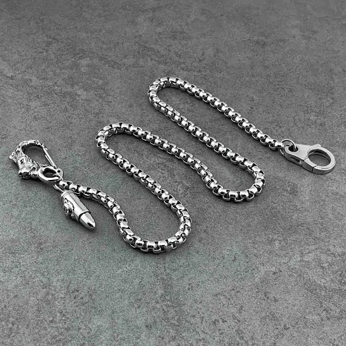 Cool Stainless Steel Mens Bullet Pants Chain Wallet CHain Biker Wallet Chain For Men