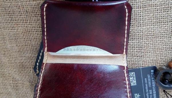 Leather Mens Slim Front Pocket Bifold Small Wallets Card Wallet for Men