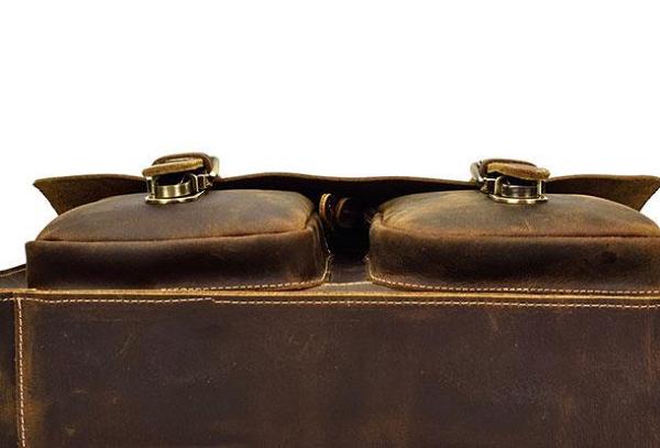 COOL LEATHER MENS Large BRIEFCASE BUSINESS BRIEFCASE VINTAGE SHOULDER BAG HANDBAGS FOR MEN