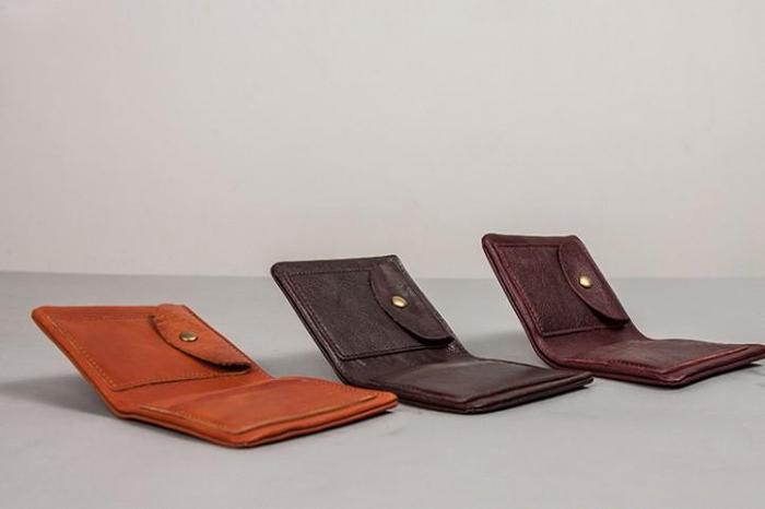 Cool Leather Men Small Wallet Bifold Small Wallet for Men