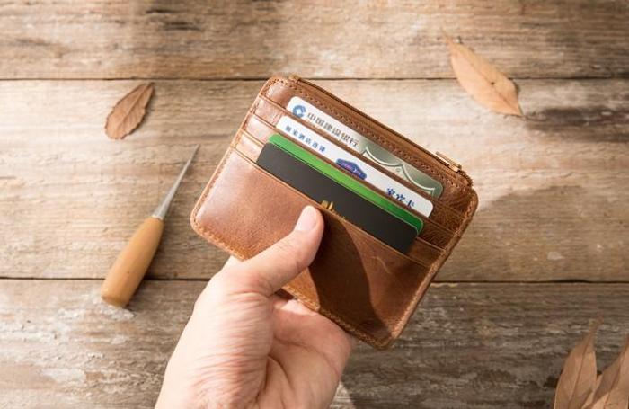 Leather Mens Slim Card Holder Front Pocket Wallet Card Wallets for Men