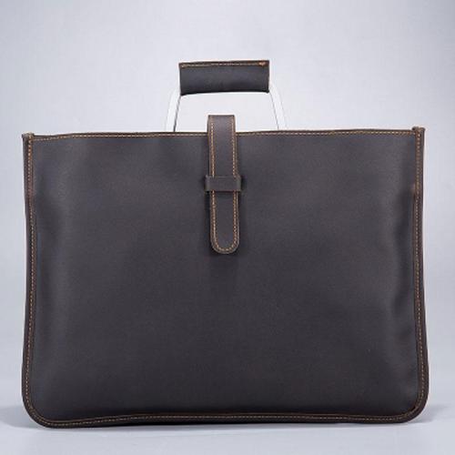 Cool Leather Mens Briefcase 13inch Laptop Bag Work Handbag Business Bags for Men