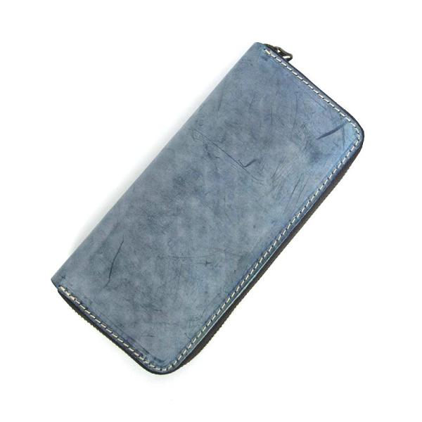 Simple Handmade Mens Red Long Wallet Blue Bifold Long Card Wallet Clutch Zipper Wallet For Men