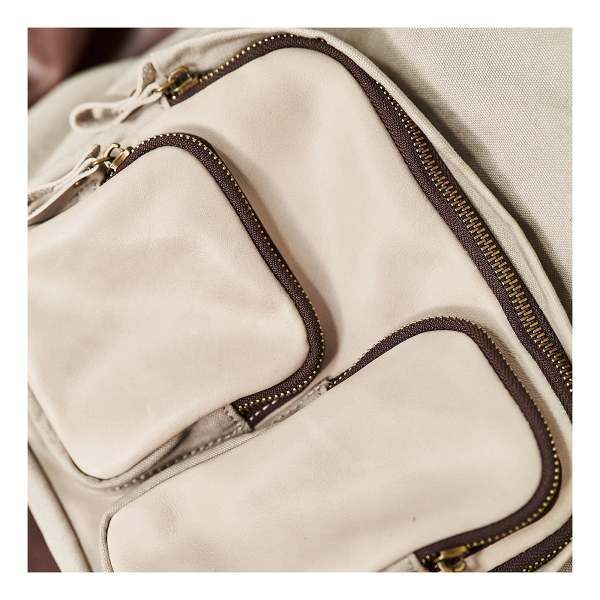 Cool Red Canvas Leather Mens Womens Backpack Canvas Brown Travel Canvas Backpack School Backpack for Women