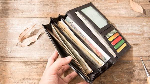 Cool Black Braided Leather Mens Long Wallet Long Wallet for Men