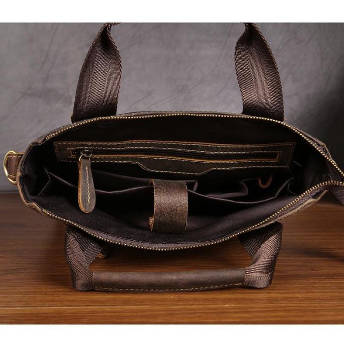 Vintage Leather Mens Briefcase Work Briefcases Business Briefcases Laptop Briefcases For Men