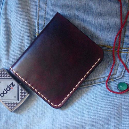Vintage Coffee Leather Mens Small Wallet Leather Bifold Wallets for Men