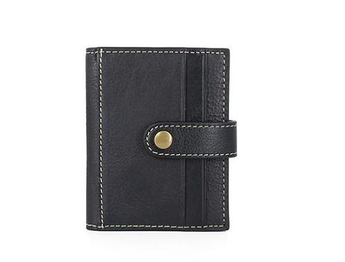 Leather Mens Front Pocket Wallet Card Wallet Small Slim Wallet Change Wallet for Men