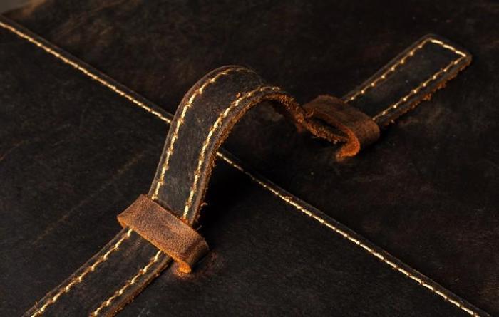 Genuine Leather Mens Cool Backpack Sling Bag Large Brown Travel Bag Hiking Bag for men