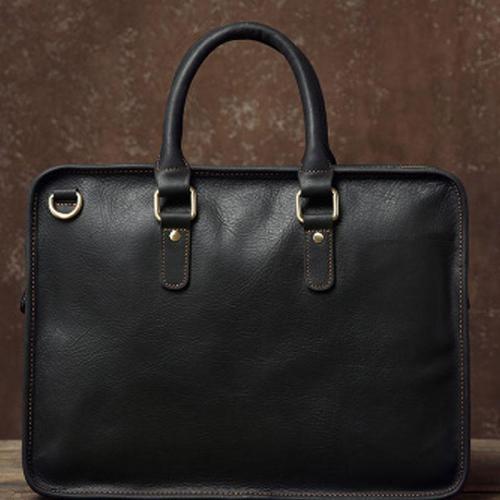 Handmade Leather Mens Cool Messenger Bag Briefcase Work Bag Business Bag Laptop Bag for men