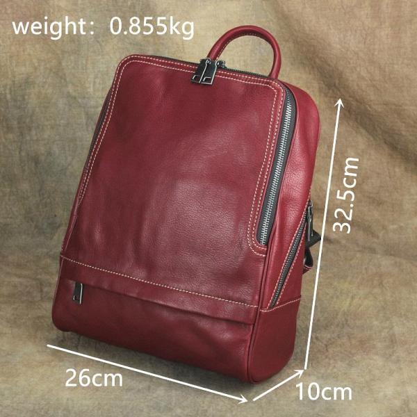 Vintage Leather Men's Backpack 13'' Laptop Backpack School Backpack For Men