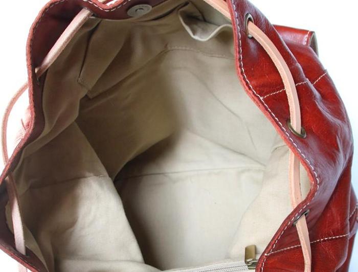 Cool Handmade Leather Mens Backpack Travel Backpacks Laptop Backpack for men