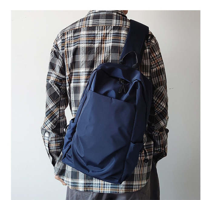 Nylon Navy Large Sling Bag For Men Sling Bag For Big Men Mens Large Sling Bag