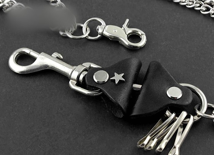 Solid Stainless Steel Wallet Chain Cool Punk Rock Biker Trucker Wallet Chain Trucker Wallet Chain for Men