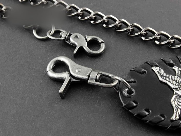 Solid Stainless Steel Eagle Wallet Chain Cool Punk Rock Biker Trucker Wallet Chain Trucker Wallet Chain for Men