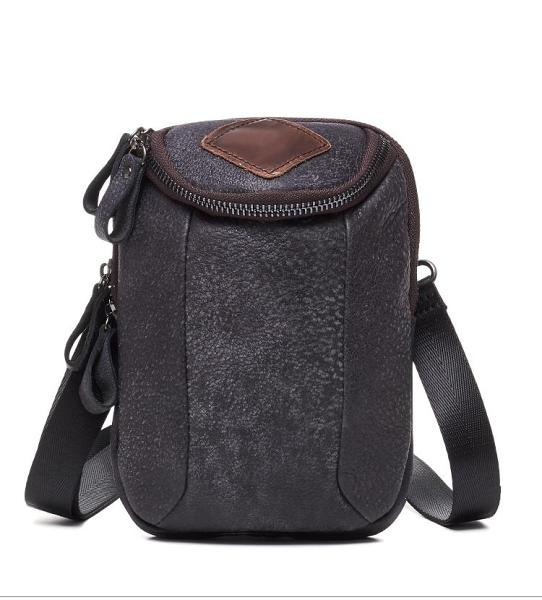 Leather Belt Pouch Mens Small Cases Waist Bag Hip Pack Belt Bag Fanny Pack Bumbag for Men