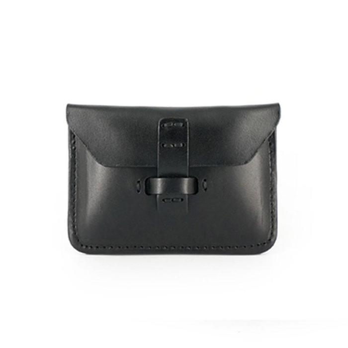 Handmade Leather Mens Front Pocket Wallet Card Wallets Small Change Wallets for Men