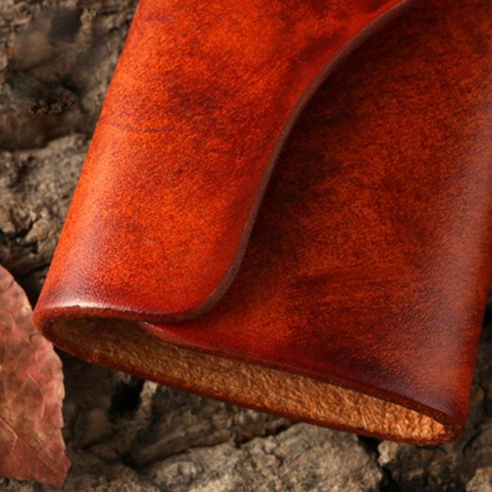 Handmade Leather Mens Cool Key Wallet Car Key Holder Car Key Case for Brown Men