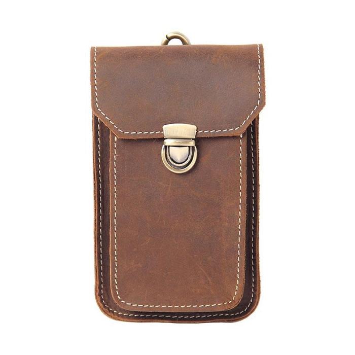 Leather Belt Pouch Mens Small Cases Waist Bag Hip Pack Belt Bag Fanny Pack Bumbag for Men