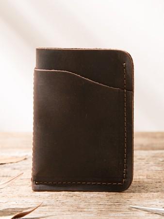 Leather Mens Card Holders Slim Front Pocket Wallet Card Wallet for Men