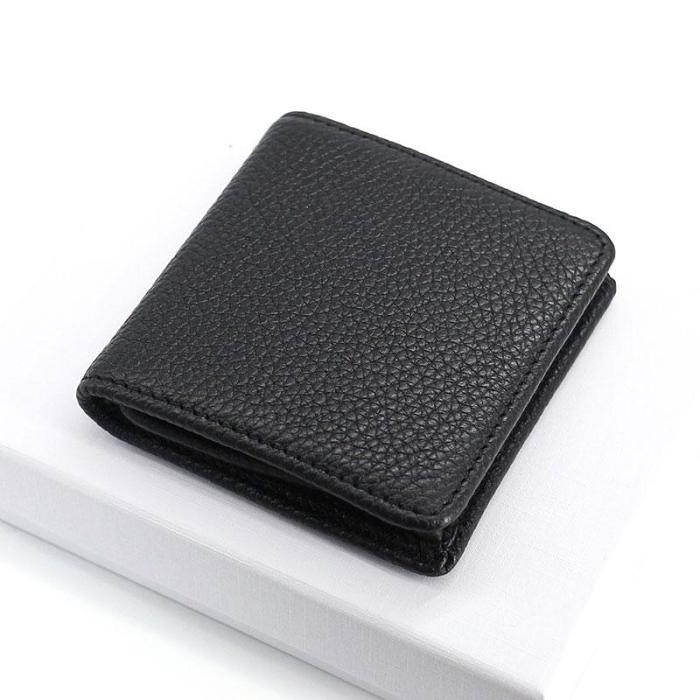 Leather Mens Small Change Wallet Coin Wallet Front Pocket Wallet for Men
