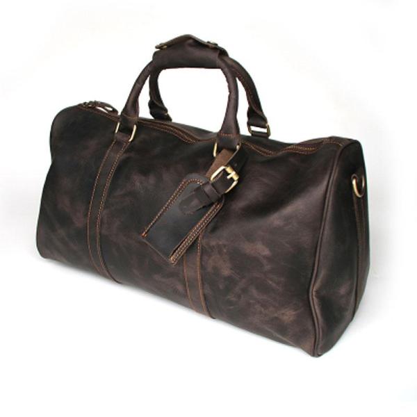 Cool Leather Mens Weekender Bags Travel Bag Shoulder Bags for Men