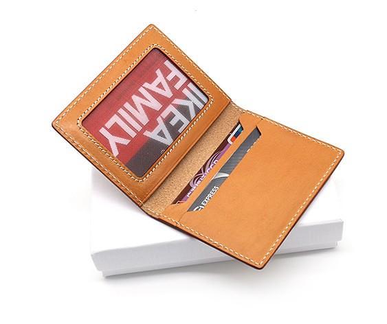 Leather Mens Card Wallets Small Wallet Slim Wallet Front Pocket Wallet for Men